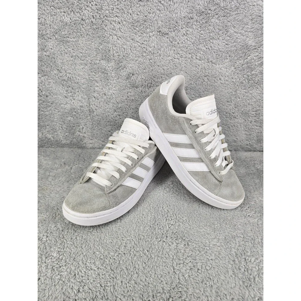 Adidas Grand Court Alpha Shoes Men Size 8.5 Gray and White
